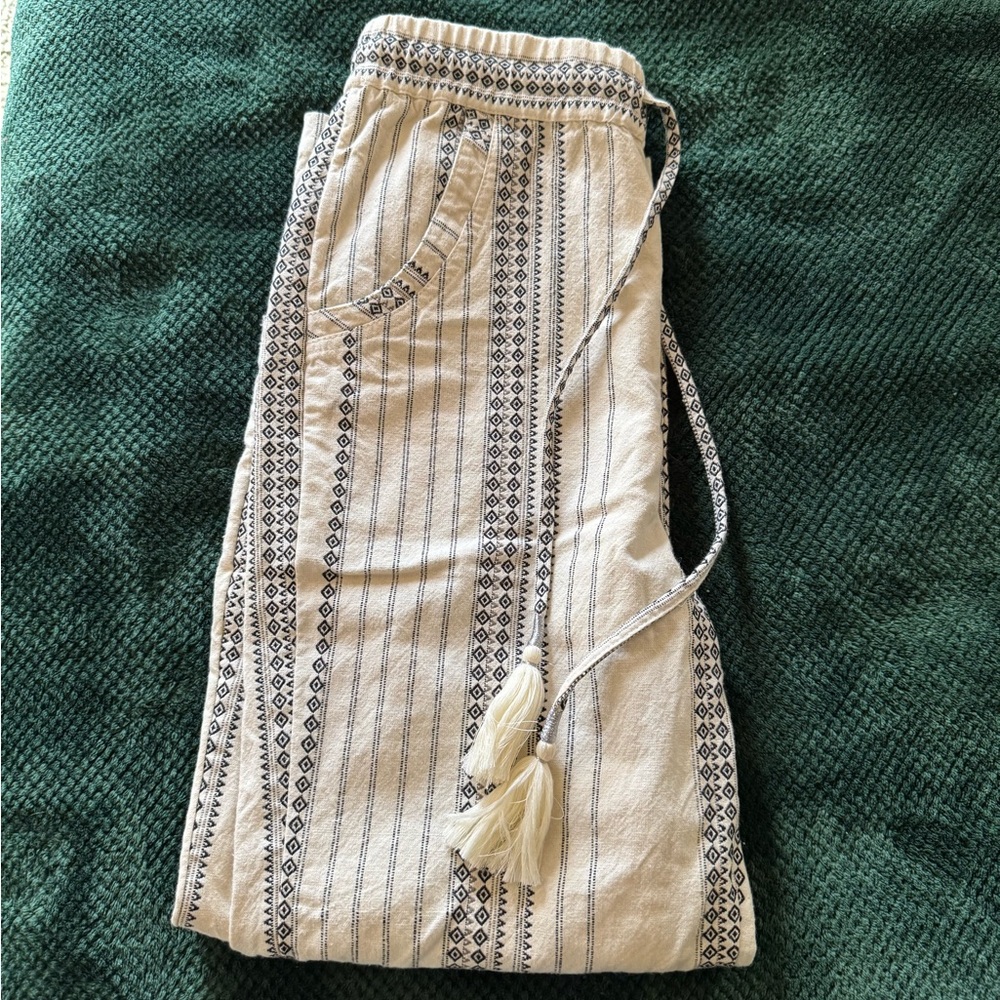 Anthropologie Boho Tassel Beach Pants - Picture 6 of 13
